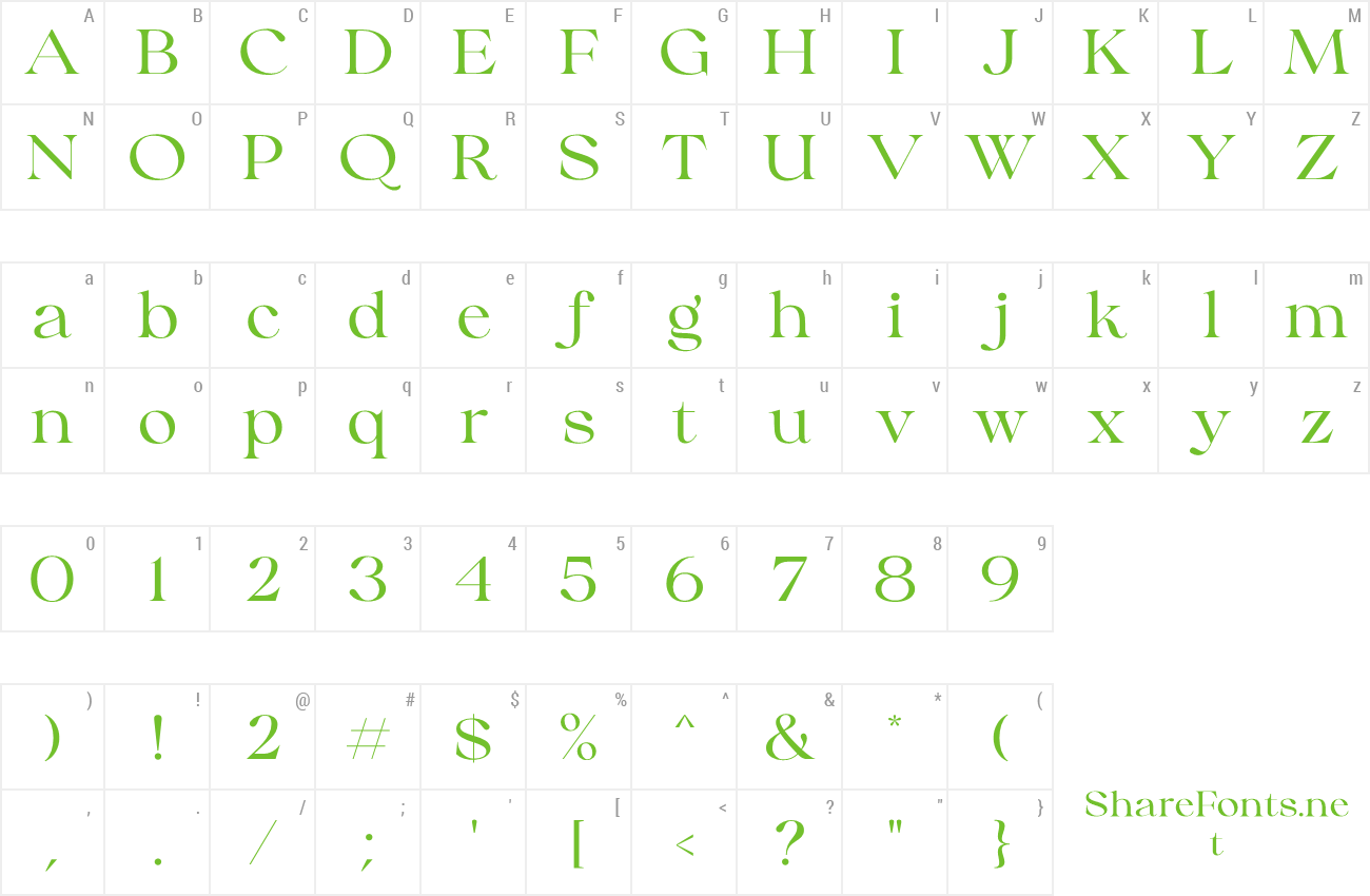 Font Collingar preview